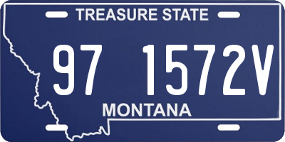 MT license plate 971572V