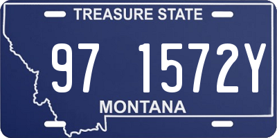 MT license plate 971572Y