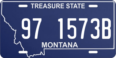 MT license plate 971573B
