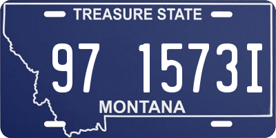 MT license plate 971573I