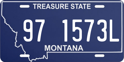 MT license plate 971573L