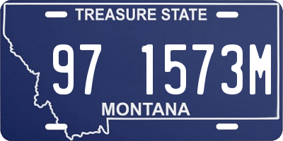 MT license plate 971573M
