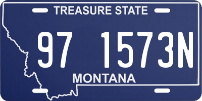 MT license plate 971573N
