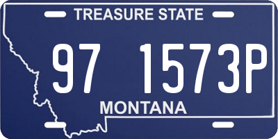 MT license plate 971573P