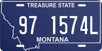 MT license plate 971574L