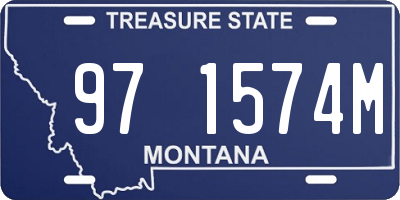 MT license plate 971574M