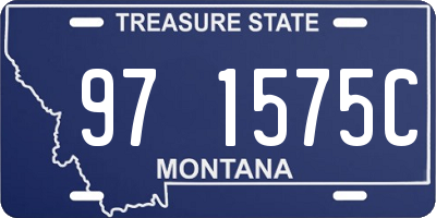 MT license plate 971575C