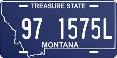 MT license plate 971575L