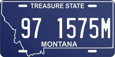 MT license plate 971575M