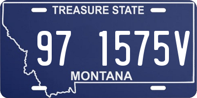 MT license plate 971575V