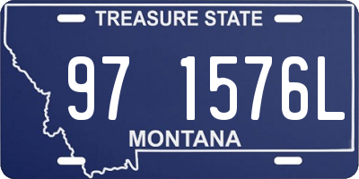 MT license plate 971576L
