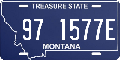 MT license plate 971577E