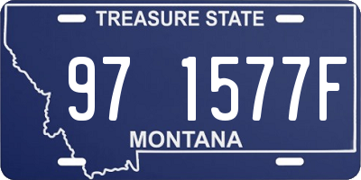 MT license plate 971577F