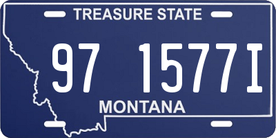 MT license plate 971577I