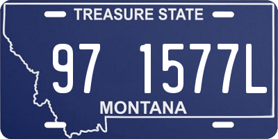 MT license plate 971577L