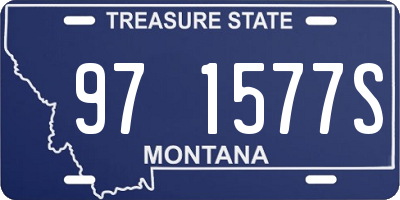 MT license plate 971577S