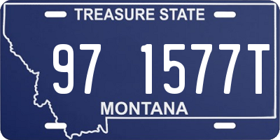 MT license plate 971577T