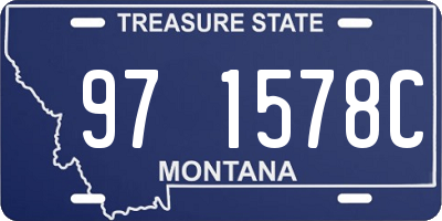 MT license plate 971578C