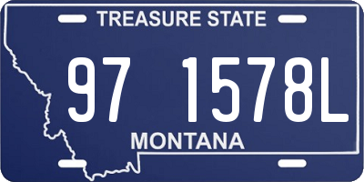 MT license plate 971578L