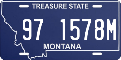 MT license plate 971578M