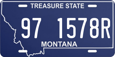 MT license plate 971578R