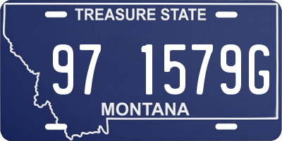 MT license plate 971579G
