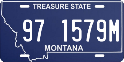 MT license plate 971579M