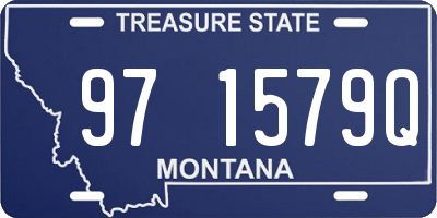 MT license plate 971579Q