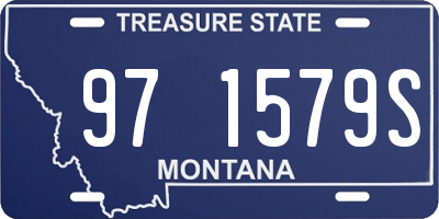 MT license plate 971579S