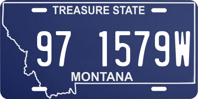 MT license plate 971579W