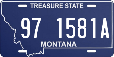 MT license plate 971581A