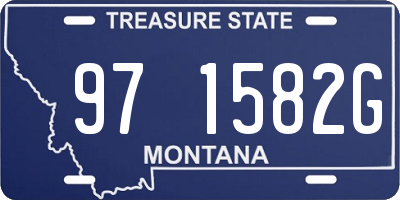 MT license plate 971582G