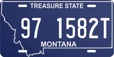 MT license plate 971582T