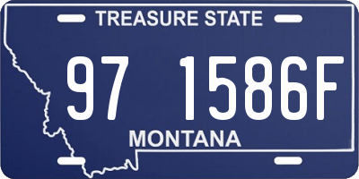 MT license plate 971586F
