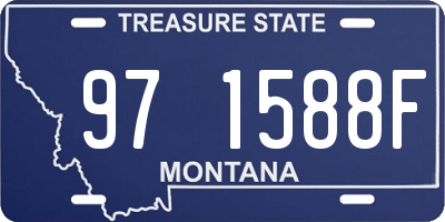 MT license plate 971588F