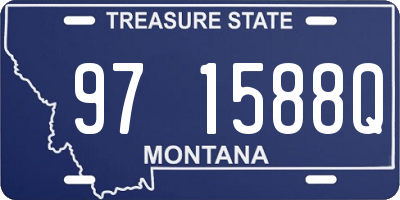 MT license plate 971588Q