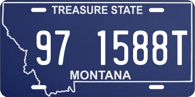 MT license plate 971588T