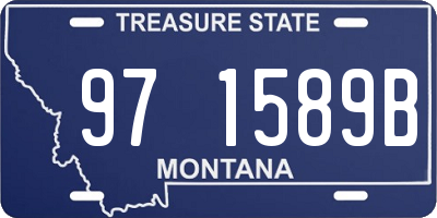 MT license plate 971589B