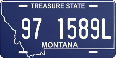 MT license plate 971589L