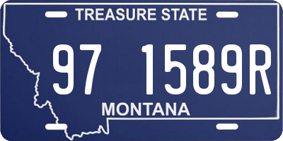 MT license plate 971589R