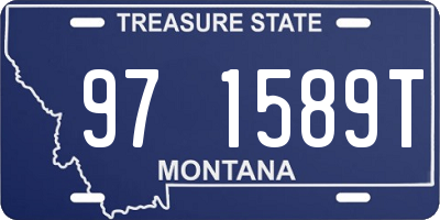 MT license plate 971589T