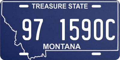 MT license plate 971590C