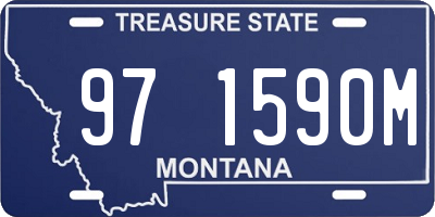 MT license plate 971590M