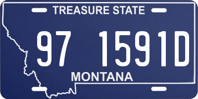 MT license plate 971591D