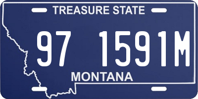 MT license plate 971591M