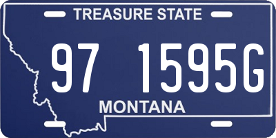 MT license plate 971595G