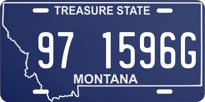 MT license plate 971596G