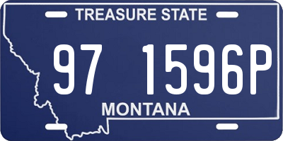 MT license plate 971596P