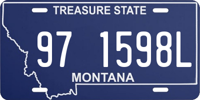 MT license plate 971598L