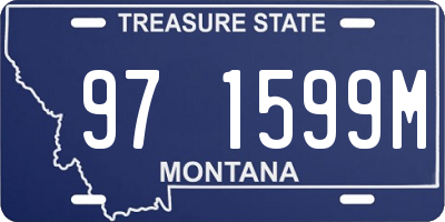 MT license plate 971599M